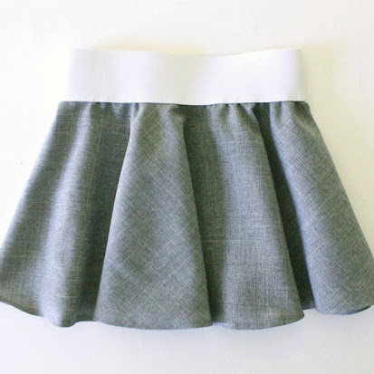 circle skirt elastic waistband